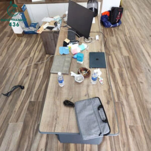 Ban Giam Doc Cu 2M55x1M2x75CM Chan Z Kem Tu Phu