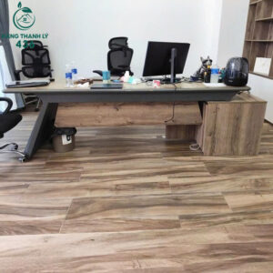 Ban Giam Doc Cu 2M55x1M2x75CM Chan Z Kem Tu Phu