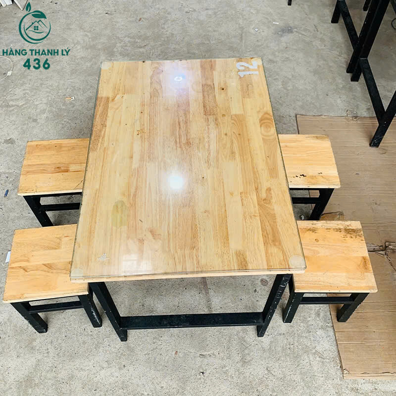 Bàn Ăn Quán Cũ Gỗ Tự Nhiên Kèm Ghế Đôn ban-an-quan-cu-go-tu-nhien-kem-ghe-don-2 Bàn Ăn Quán Cũ Gỗ Tự Nhiên Kèm Ghế Đôn