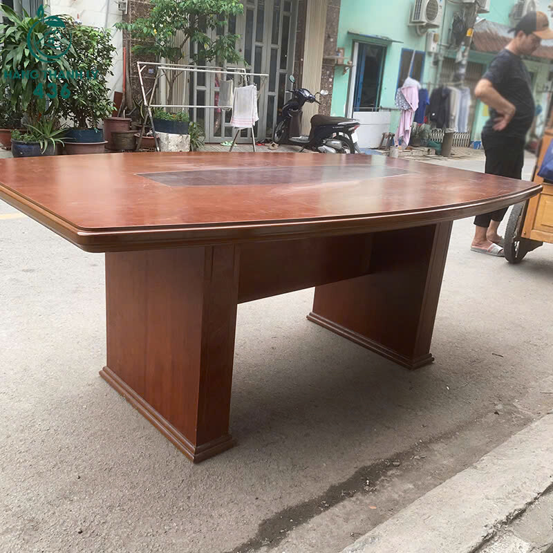 Bàn Họp Gỗ Lớn Cũ 2Mx1M2 Kiểu Sang Trọng ban-hop-go-lon-cu-kieu-sang-trong-1 Bàn Họp Gỗ Lớn Cũ 2Mx1M2 Kiểu Sang Trọng