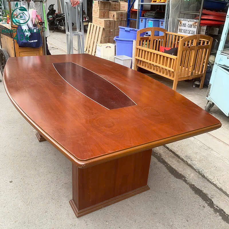 Bàn Họp Gỗ Lớn Cũ 2Mx1M2 Kiểu Sang Trọng ban-hop-go-lon-cu-kieu-sang-trong-3 Bàn Họp Gỗ Lớn Cũ 2Mx1M2 Kiểu Sang Trọng
