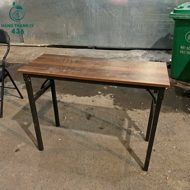 ban-lam-viec-cu-mat-go-cong-nghiep-van-dep-3 Bàn Làm Việc Cũ 1MX40CM Mặt Gỗ Vân Đẹp (Nhiều Kích Thước)  