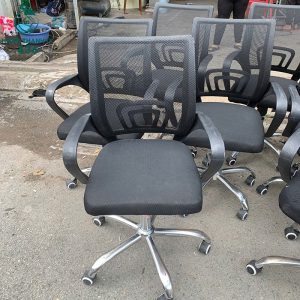 Ghế Xoay Văn Phòng Cũ TP4 Lưới Chân Kim Loại