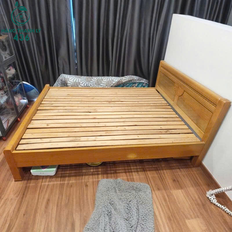 Giường Gỗ Cũ 1M6x2M Khung Dày Bền Đẹp Dễ Sử Dụng giuong-go-cu-khung-day-ben-dep-de-su-dung-1 Giường Gỗ Cũ 1M6x2M Khung Dày Bền Đẹp Dễ Sử Dụng