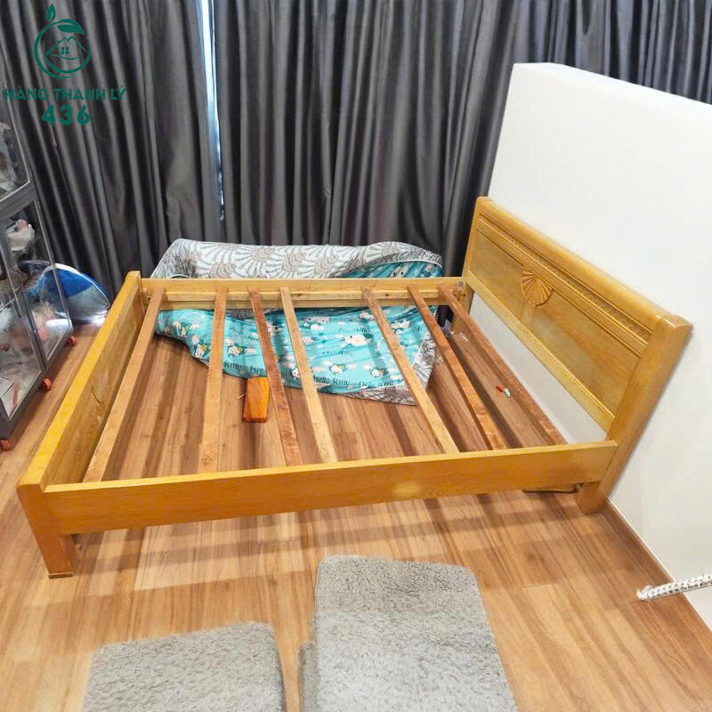 Giường Gỗ Cũ 1M6x2M Khung Dày Bền Đẹp Dễ Sử Dụng giuong-go-cu-khung-day-ben-dep-de-su-dung-3 Giường Gỗ Cũ 1M6x2M Khung Dày Bền Đẹp Dễ Sử Dụng