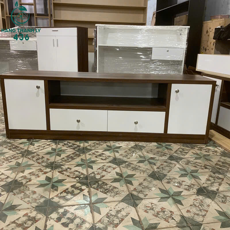 ke-tivi-nhieu-hoc-chua-do-tien-dung-moi-99-1 Kệ Tivi 1M6x50CMx40CM Nhiều Hộc Chứa Đồ Tiện Dụng Mới 99%  