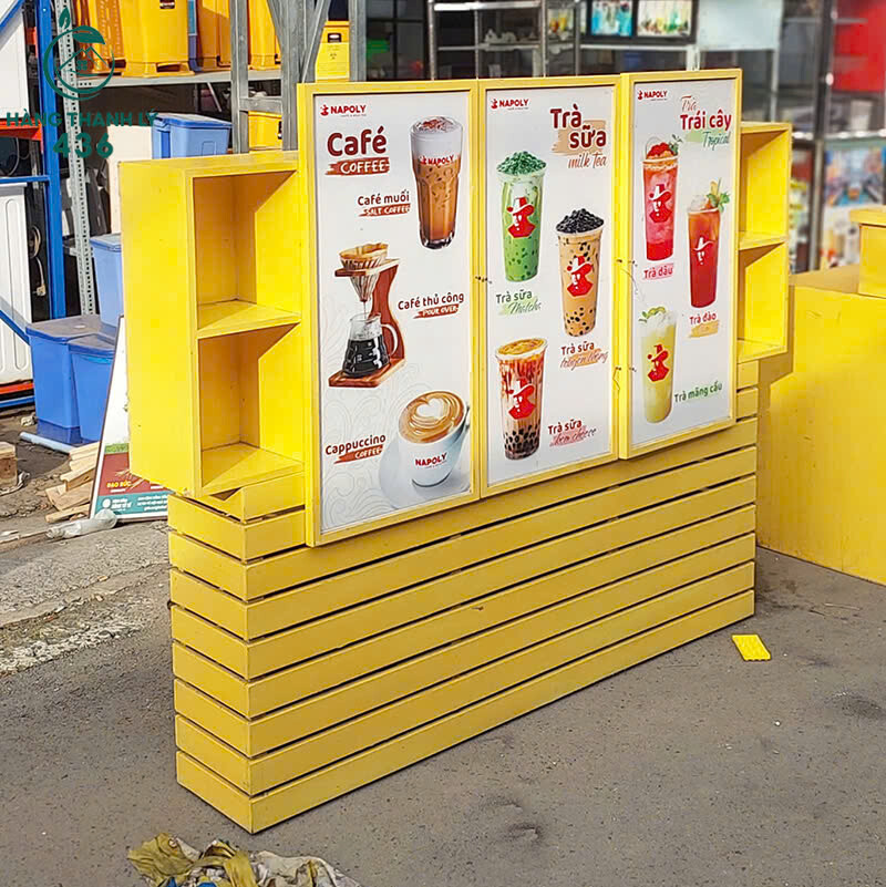 Quầy Cà Phê Cũ 1M8x60CMx23CM Bán Hàng Di Động quay-ca-phe-cu-ban-hang-di-dong-3 Quầy Cà Phê Cũ 1M8x60CMx23CM Bán Hàng Di Động