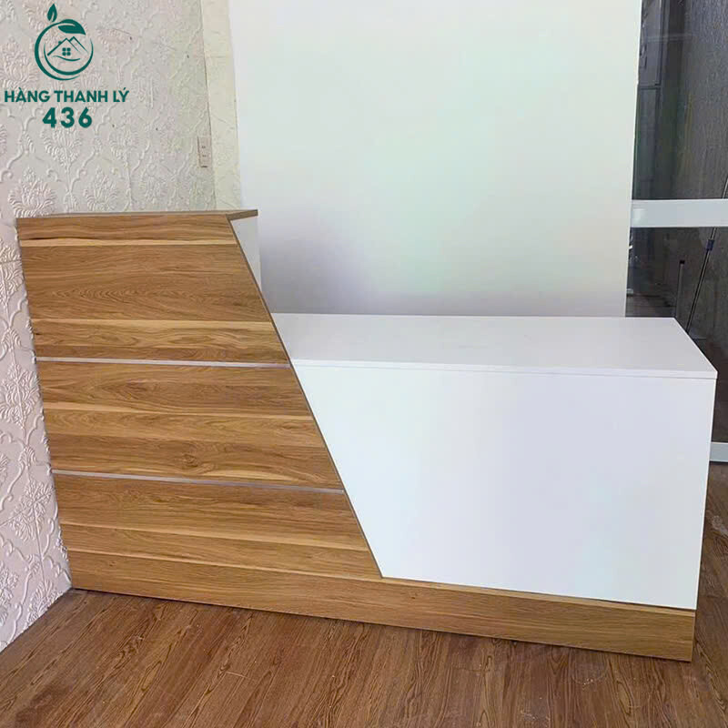 Quầy Lễ Tân Chắc Chắn Đẹp Mắt Dễ Sử Dụng Mới 99% quay-le-tan-chac-chan-dep-mat-de-su-dung-moi-99 Quầy Lễ Tân Chắc Chắn Đẹp Mắt Dễ Sử Dụng Mới 99%