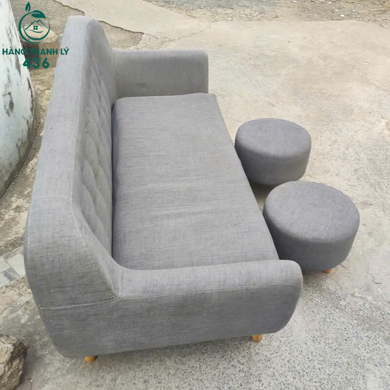 Sofa Vải Xám Cũ Kèm 2 Đôn Gỗ Chắc Chắn sofa-vai-xam-cu-kem-2-don-go-chac-chan-2 Sofa Vải Xám Cũ Kèm 2 Đôn Gỗ Chắc Chắn