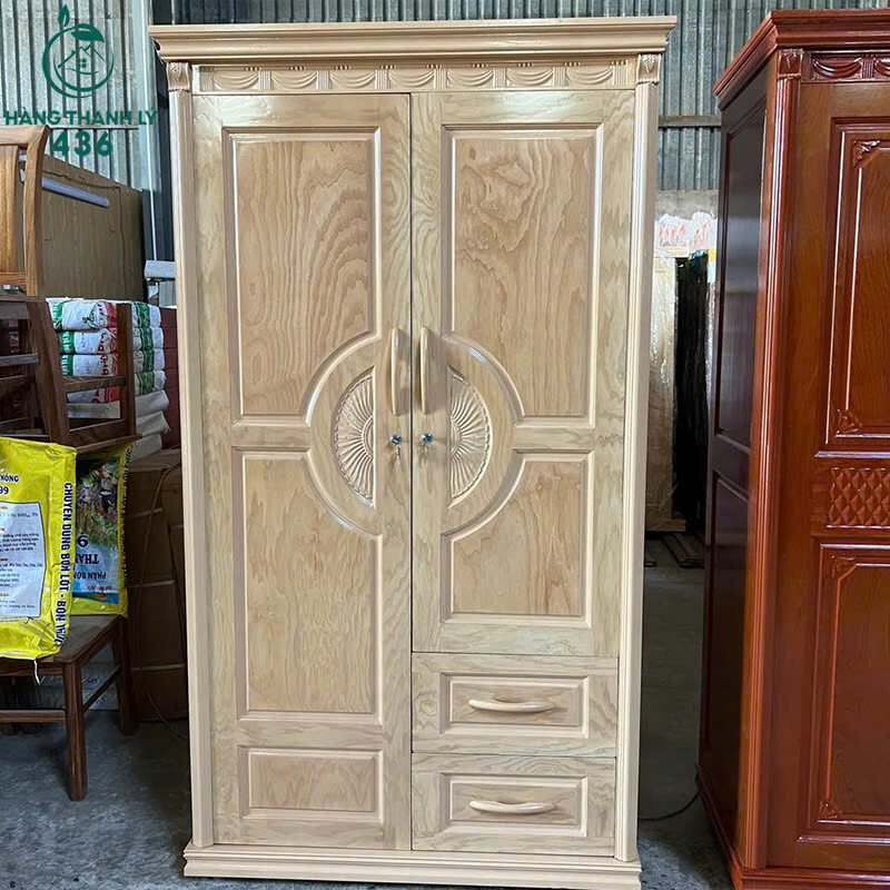 Tủ Quần Áo 1M2 2 Cánh Chạm Hoa Văn Tinh Tế Mới 99% tu-quan-ao-1m2-2-canh-cham-hoa-van-tinh-te Tủ Quần Áo 1M2 2 Cánh Chạm Hoa Văn Tinh Tế Mới 99%