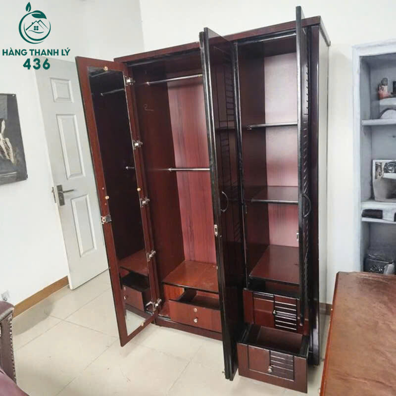 Tủ Quần Áo Cũ 1M2x2Mx55CM Màu Gỗ Nâu Đầy Đủ Ngăn Kệ tu-quan-ao-cu-1m2x2mx55cm-mau-go-nau-day-du-ngan-ke-2 Tủ Quần Áo Cũ 1M2x2Mx55CM Màu Gỗ Nâu Đầy Đủ Ngăn Kệ