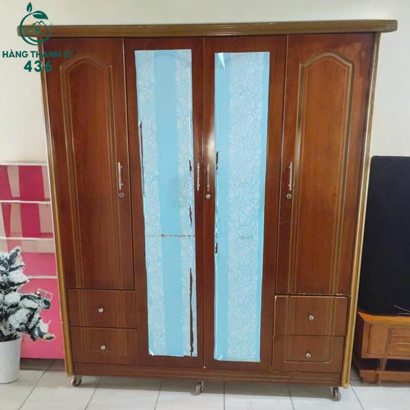 Tủ Quần Áo Cũ 1M7x2M Màu Nâu 2 Cánh Đầy Đủ Ngăn Kéo tu-quan-ao-cu-mau-nau-2-canh-day-du-ngan-keo-2 Tủ Quần Áo Cũ 1M7x2M Màu Nâu 2 Cánh Đầy Đủ Ngăn Kéo