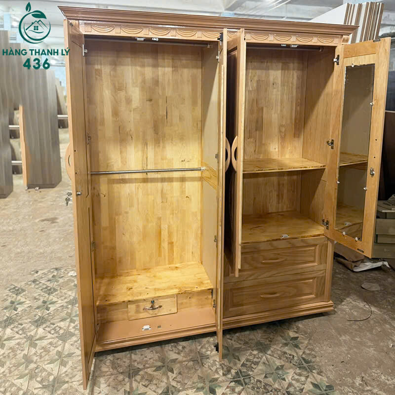 Tủ Quần Áo Gỗ 1M8 4 Cánh Đa Năng Mới 99% tu-quan-ao-go-1m8-4-canh-da-nang-moi-99-1 Tủ Quần Áo Gỗ 1M8 4 Cánh Đa Năng Mới 99%