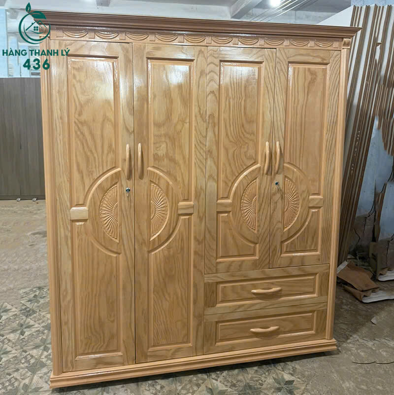 Tủ Quần Áo Gỗ 1M8 4 Cánh Đa Năng Mới 99% tu-quan-ao-go-1m8-4-canh-da-nang-moi-99-3 Tủ Quần Áo Gỗ 1M8 4 Cánh Đa Năng Mới 99%