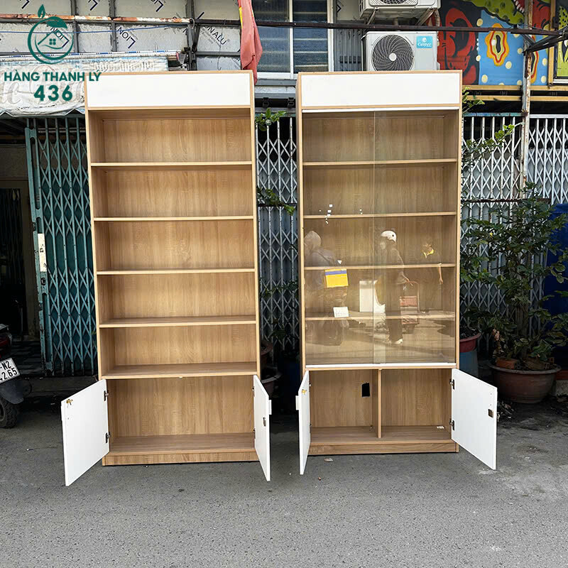 Tủ Trưng Bày Gỗ Cũ 5 Tầng Có Cánh Dưới tu-trung-bay-go-cu-5-tang-de-sap-xep-5 Tủ Trưng Bày Gỗ Cũ 5 Tầng Có Cánh Dưới