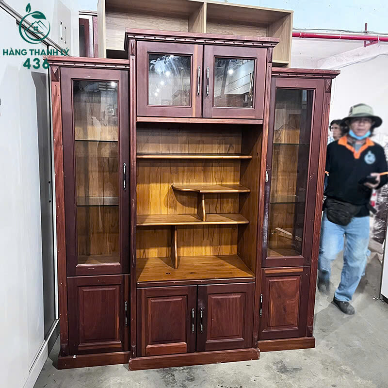 Tủ Trưng Bày Gỗ Cũ 1M7x2M Nhiều Cánh Kết Hợp Tủ Kính tu-trung-bay-go-cu-nhieu-canh-ket-hop-ke-va-tu-kinh-1 Tủ Trưng Bày Gỗ Cũ 1M7x2M Nhiều Cánh Kết Hợp Tủ Kính