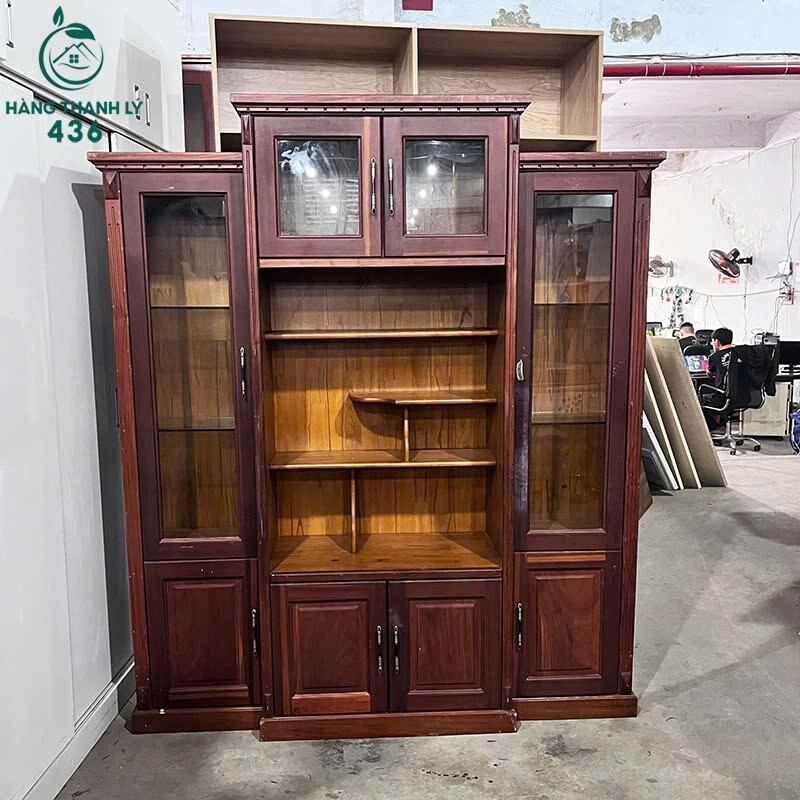 Tủ Trưng Bày Gỗ Cũ 1M7x2M Nhiều Cánh Kết Hợp Tủ Kính tu-trung-bay-go-cu-nhieu-canh-ket-hop-ke-va-tu-kinh-2 Tủ Trưng Bày Gỗ Cũ 1M7x2M Nhiều Cánh Kết Hợp Tủ Kính