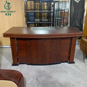 Bàn Giám Đốc 1M6x80CM Văn Phòng Cũ Mặt Gỗ Sang Trọng