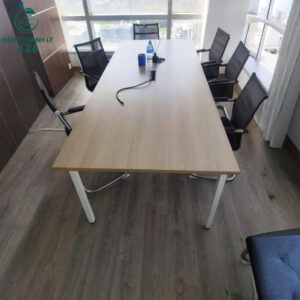 ban-hop-van-phong-cu-mat-go-chan-kim-loai