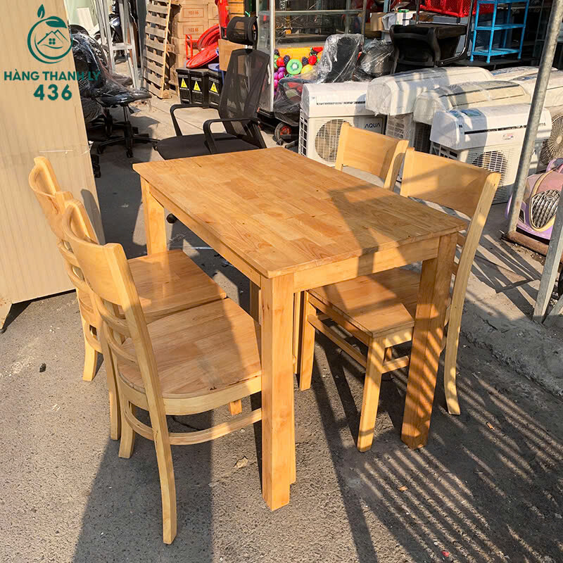 Bộ Bàn Ăn Cũ Gia Đình Gỗ Sáng Màu bo-ban-an-cu-gia-dinh-go-sang-mau-3 Bộ Bàn Ăn Cũ Gia Đình Gỗ Sáng Màu