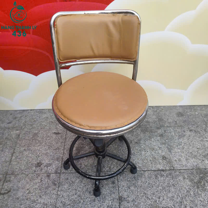 Ghế Bar Tròn Cũ Chân Sắt Bọc Da ghe-bar-tron-cu-chan-sat-boc-da Ghế Bar Tròn Cũ Chân Sắt Bọc Da