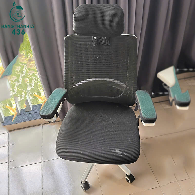 Ghế Văn Phòng Cũ Lưng Lưới Có Tựa Đầu ghe-van-phong-cu-lung-luoi-co-tua-dau-2 Ghế Văn Phòng Cũ Lưng Lưới Có Tựa Đầu