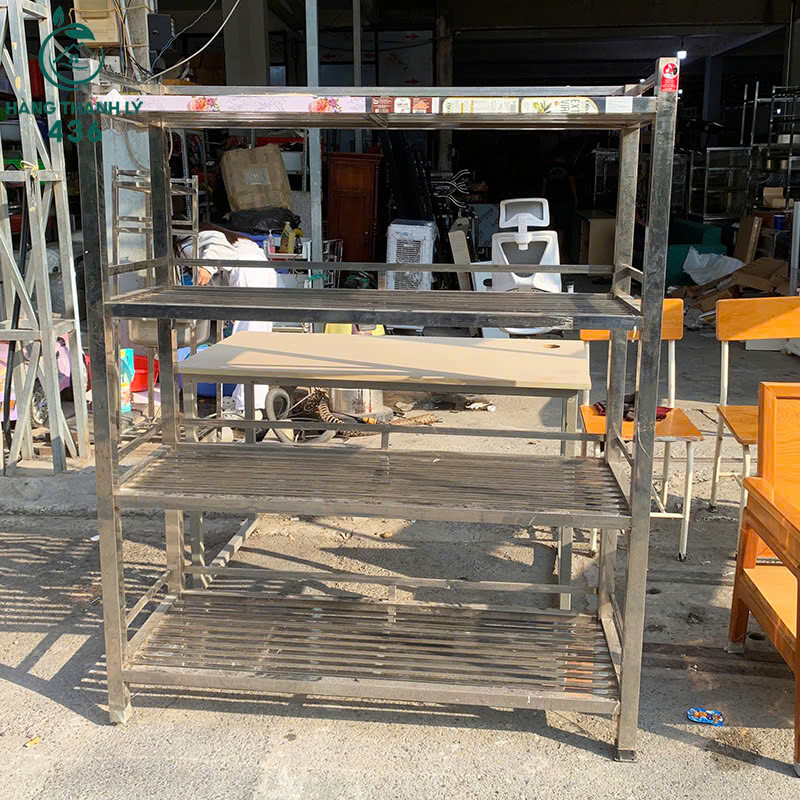 Kệ Inox Cũ Để Đồ Nhà Bếp ke-inox-cu-de-do-nha-bep-1 Kệ Inox Cũ Để Đồ Nhà Bếp