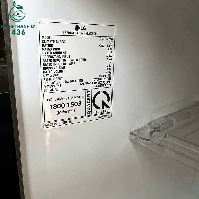 Tủ Lạnh LG Cũ Ngăn Đá Trên Dung Tích 225L tu-lanh-lg-cu-ngan-da-tren-dung-tich-225l-3 Tủ Lạnh LG Cũ Ngăn Đá Trên Dung Tích 225L