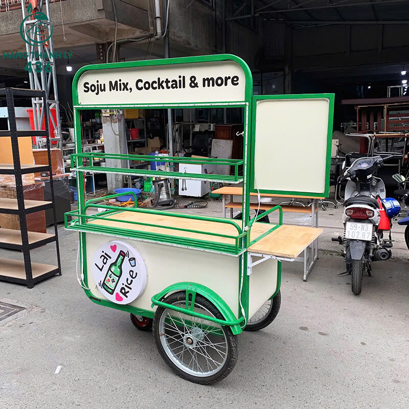Xe Đẩy Bán Đồ Uống Cũ 1M6x72CM Có Mái Che Bảng Hiệu xe-day-ban-do-uong-cu-1m6x72cm-co-mai-che-bang-hieu-2 Xe Đẩy Bán Đồ Uống Cũ 1M6x72CM Có Mái Che Bảng Hiệu