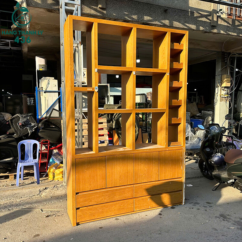 Kệ Gỗ Cũ 1M7X2M5 Trưng Hàng Kết Hợp Tủ Dưới ke-go-cu-1m7x2m5-trung-hang-ket-hop-tu-duoi-3 Kệ Gỗ Cũ 1M7X2M5 Trưng Hàng Kết Hợp Tủ Dưới