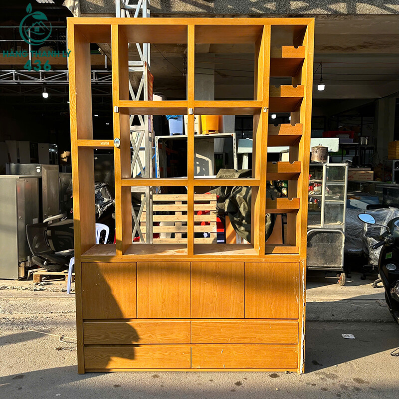 Kệ Gỗ Cũ 1M7X2M5 Trưng Hàng Kết Hợp Tủ Dưới ke-go-cu-1m7x2m5-trung-hang-ket-hop-tu-duoi-5 Kệ Gỗ Cũ 1M7X2M5 Trưng Hàng Kết Hợp Tủ Dưới