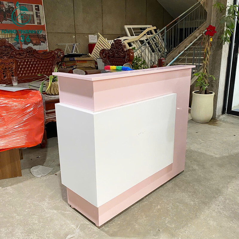 Quầy Thu Ngân Màu Hồng Cũ Phong Cách Trẻ Trung quay-thu-ngan-mau-hong-cu-phong-cach-tre-trung-4 Quầy Thu Ngân Màu Hồng Cũ Phong Cách Trẻ Trung