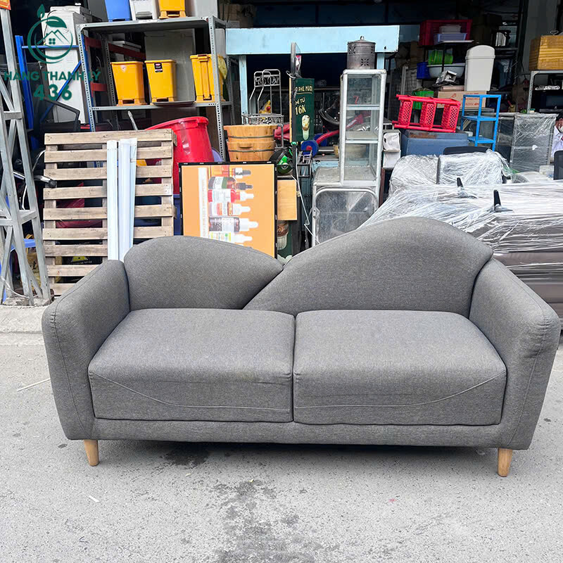 Sofa Băng Cũ 2 Chỗ Vải Nỉ Màu Xám Chân Gỗ sofa-bang-cu-2-cho-vai-ni-mau-xam-chan-go-1 Sofa Băng Cũ 2 Chỗ Vải Nỉ Màu Xám Chân Gỗ