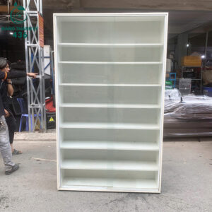 Quầy Thu Ngân Màu Hồng Cũ Có Ngăn Kéo Tiện Lợi