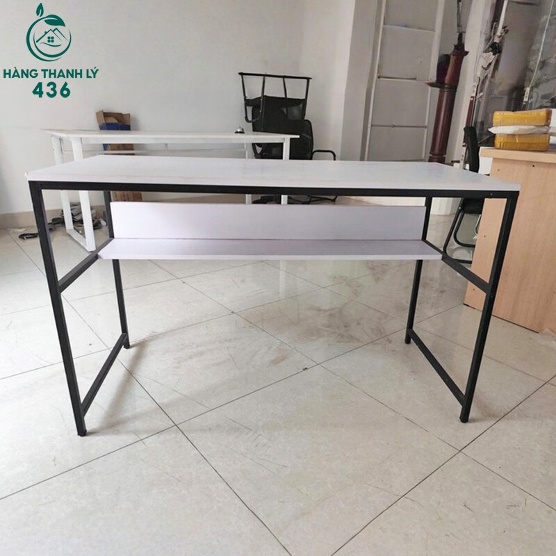 Bàn Làm Việc Cũ 1M2X55CM Khung Sắt Mặt Gỗ Trắng ban-lam-viec-cu-1m2x55cm-khung-sat-mat-go-trang-2 Bàn Làm Việc Cũ 1M2X55CM Khung Sắt Mặt Gỗ Trắng