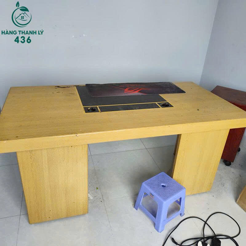 Bàn Làm Việc Cũ 1M6X80CMX75CM Vân Gỗ Vàng ban-lam-viec-cu-1m6x80cmx75cm-van-go-vang-2 Bàn Làm Việc Cũ 1M6X80CMX75CM Vân Gỗ Vàng