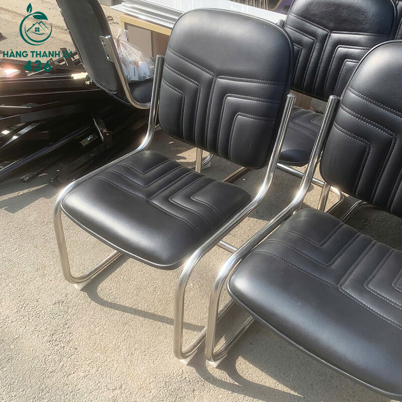 Ghế Văn Phòng Cũ Đệm Da Chân Quỳ Màu Đen ghe-van-phong-cu-dem-da-chan-quy-mau-den-2 Ghế Văn Phòng Cũ Đệm Da Chân Quỳ Màu Đen
