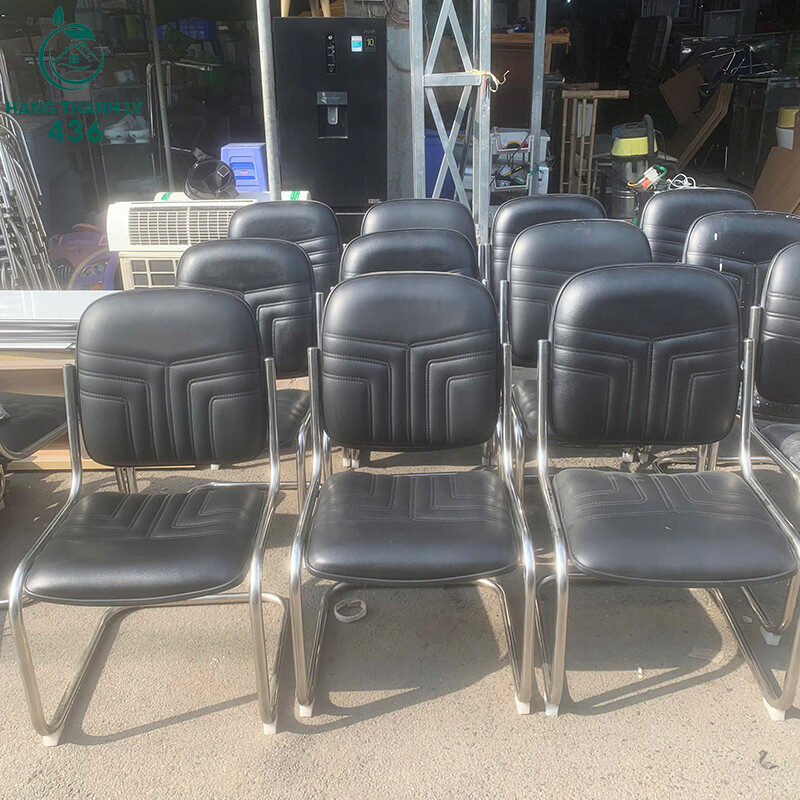 Ghế Văn Phòng Cũ Đệm Da Chân Quỳ Màu Đen ghe-van-phong-cu-dem-da-chan-quy-mau-den-3 Ghế Văn Phòng Cũ Đệm Da Chân Quỳ Màu Đen