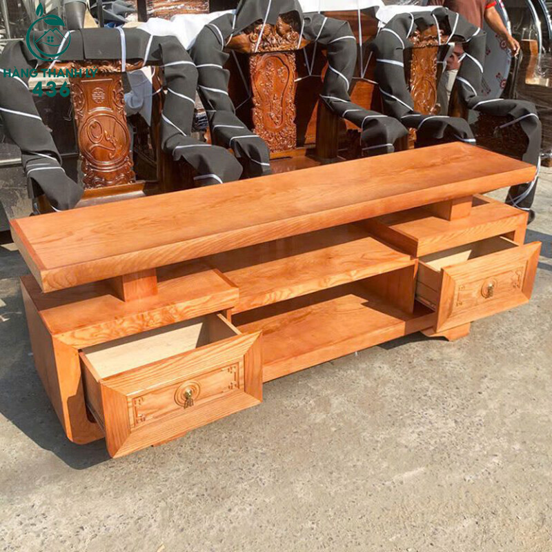 Kệ Tivi Gỗ Tự Nhiên 1M8X40CMX65CM 2 Ngăn Kéo Mới 99% ke-tivi-go-tu-nhien-1m8x40cmx65cm-2-ngan-keo-moi-99-3 Kệ Tivi Gỗ Tự Nhiên 1M8X40CMX65CM 2 Ngăn Kéo Mới 99%
