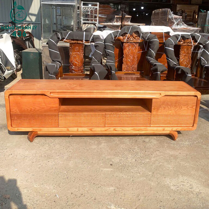 Kệ Tivi Gỗ Tự Nhiên 4 Ngăn Kéo 2MX40CMX58CM Mới 99% ke-tivi-go-tu-nhien-4-ngan-keo-2mx40cmx58cm-moi-99-3 Kệ Tivi Gỗ Tự Nhiên 4 Ngăn Kéo 2MX40CMX58CM Mới 99%