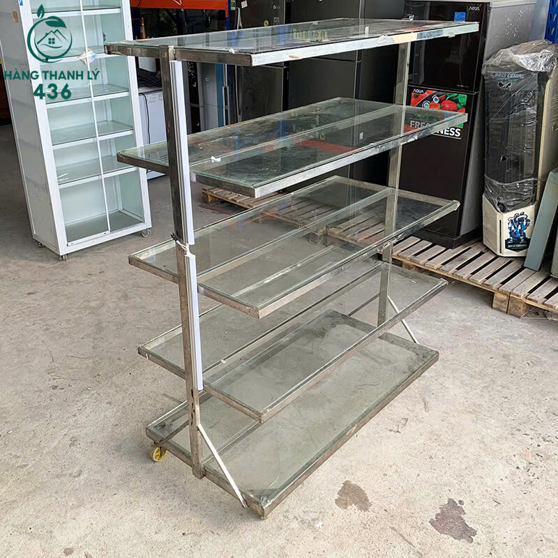Kệ Trưng Bày Cũ 1M25X60CMX1M55 5 Tầng Bằng Kính ke-trung-bay-cu-1m25x60cmx1m55-5-tang-bang-kinh-3 Kệ Trưng Bày Cũ 1M25X60CMX1M55 5 Tầng Bằng Kính