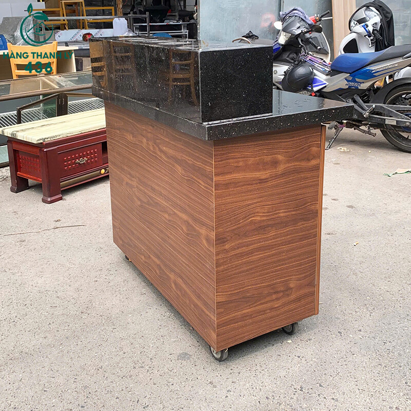 Quầy Lễ Tân Cũ 1MX55CMX1M05 Mặt Đá Đen Gỗ Màu Nâu quay-le-tan-cu-1mx55cmx1m05-mat-da-den-go-mau-nau-3 Quầy Lễ Tân Cũ 1MX55CMX1M05 Mặt Đá Đen Gỗ Màu Nâu