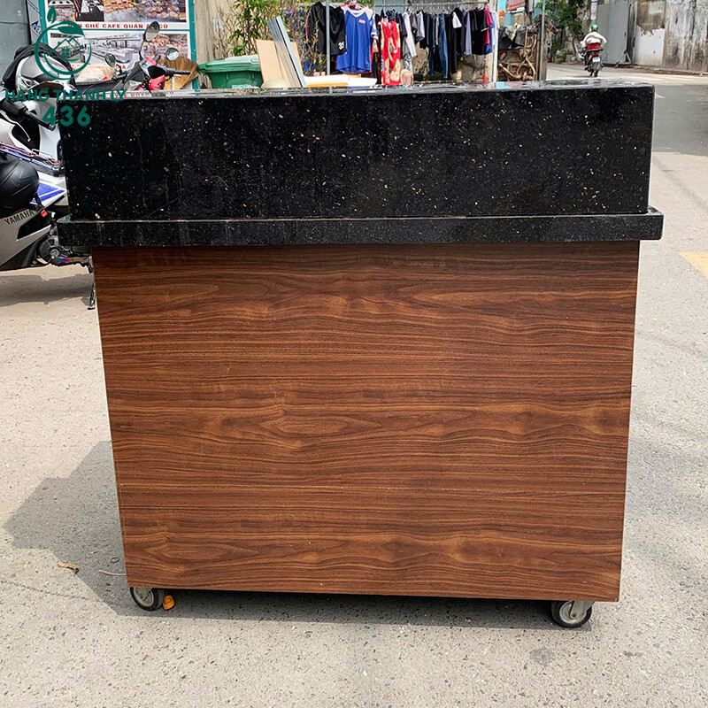 Quầy Lễ Tân Cũ 1MX55CMX1M05 Mặt Đá Đen Gỗ Màu Nâu quay-le-tan-cu-1mx55cmx1m05-mat-da-den-go-mau-nau-4 Quầy Lễ Tân Cũ 1MX55CMX1M05 Mặt Đá Đen Gỗ Màu Nâu
