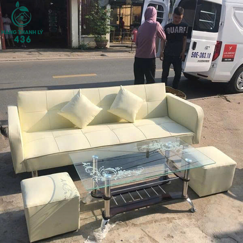 Sofa Bed Da Kem 1M7 Có Tay Vịn Kèm Đôn Mới 99% sofa-bed-da-kem-1m7-co-tay-vin-kem-don-moi-99-3 Sofa Bed Da Kem 1M7 Có Tay Vịn Kèm Đôn Mới 99%