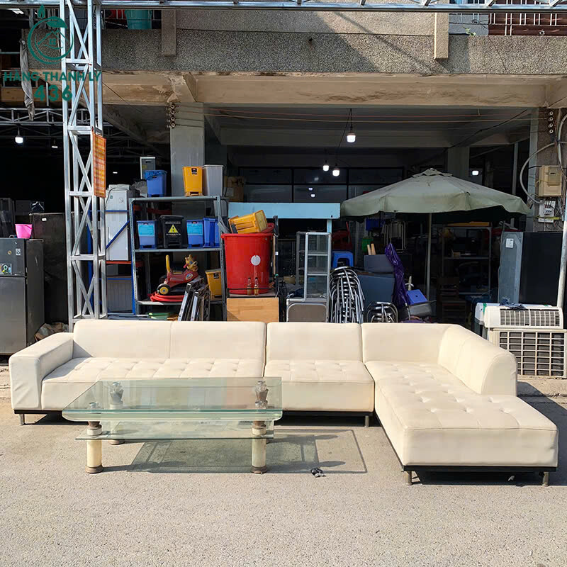 Sofa Góc Chữ L Cũ 2M9X2M Bọc Da Màu Kem sofa-goc-chu-l-cu-2m9x2m-boc-da-mau-kem-kem-ban-kinh-2 Sofa Góc Chữ L Cũ 2M9X2M Bọc Da Màu Kem