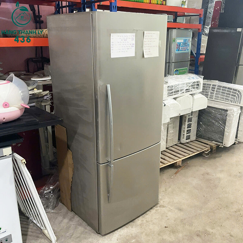 tu-lanh-cu-mau-bac-nhieu-ngan-luu-tru-5 Tủ Lạnh Cũ Màu Bạc Nhiều Ngăn Lưu Trữ  