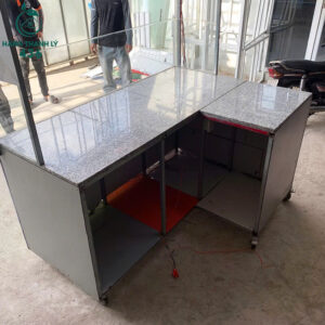 Xe Bán Hàng Cũ 1M7X1M2X95CM Có Kính Trưng Bày