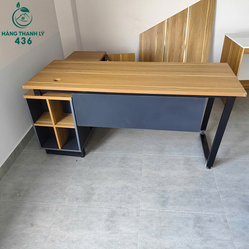 Bàn Giám Đốc Chữ L Cũ 1M25X1M6X75CM Kèm Tủ Phụ ban-giam-doc-cu-1m25x1m6x75cm-kem-tu-phu-3 Bàn Giám Đốc Chữ L Cũ 1M25X1M6X75CM Kèm Tủ Phụ