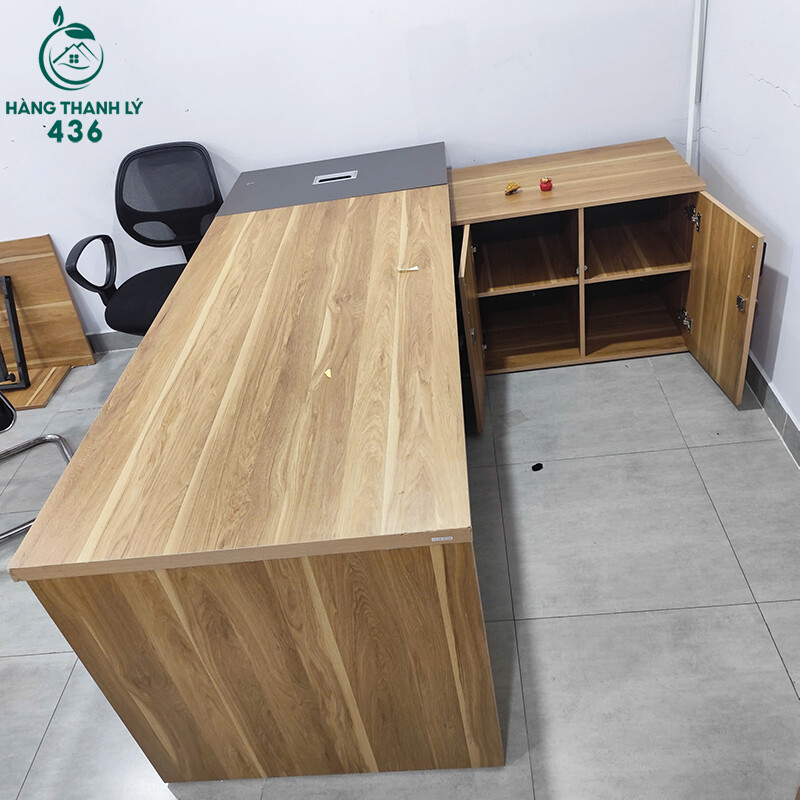Bàn Giám Đốc Cũ 2MX1M6 Thiết Kế Chữ L Kèm Tủ Phụ ban-giam-doc-cu-2mx1m6-thiet-ke-chu-l-kem-tu-phu-1 Bàn Giám Đốc Cũ 2MX1M6 Thiết Kế Chữ L Kèm Tủ Phụ
