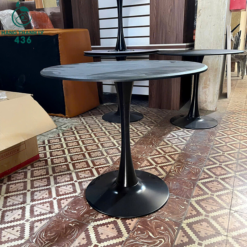 Bàn Tròn Cafe Cũ Mặt Đá Xám Đen ban-tron-cafe-cu-mat-da-xam-den-1 Bàn Tròn Cafe Cũ Mặt Đá Xám Đen